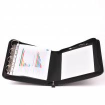 BIG leather ring binder / presentation folder from cowhide