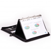 Leather Presentation Folder A4 with flipchart / ring binder made ​​of cowhide 4288