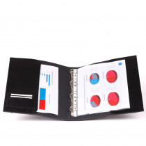 Leather ring binder / presentation folder from cowhide