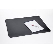 Desk pad genuine leather black